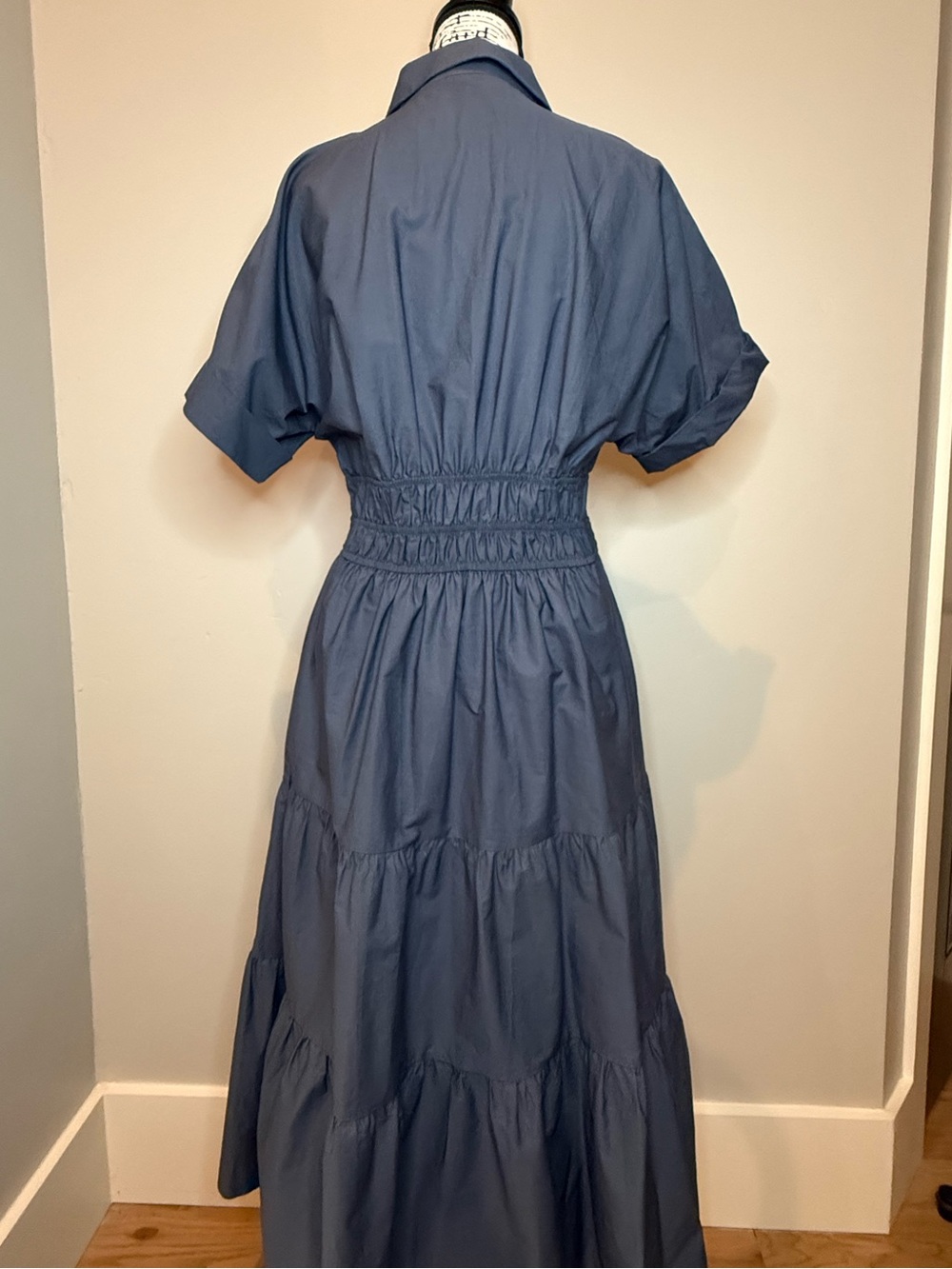 Anthropologie Somerset Navy Maxi Shirt Dress, Small Petite NWOT - Picture 10 of 16